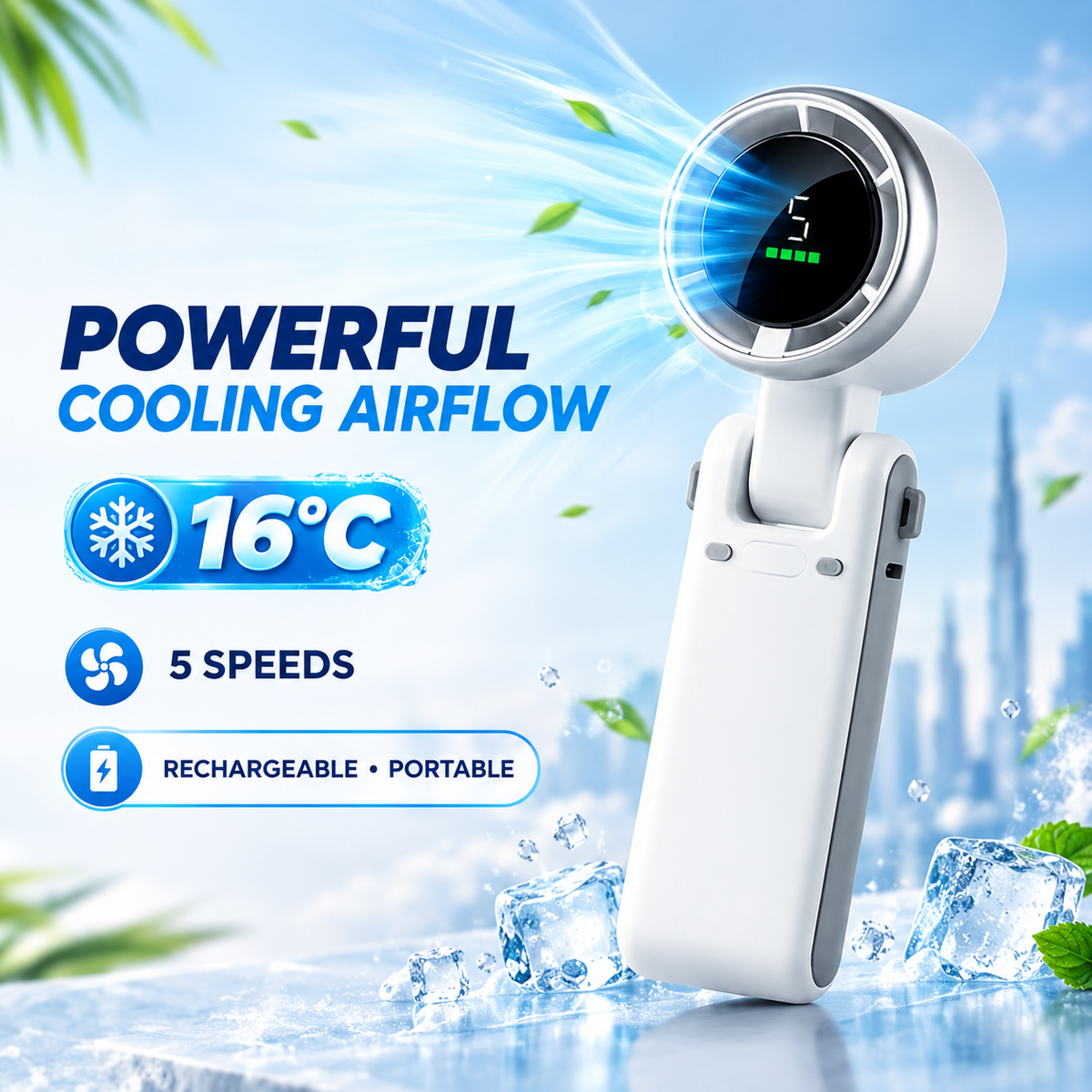 Meet the Handheld Portable Turbo Fan 🌪️ Noviqra