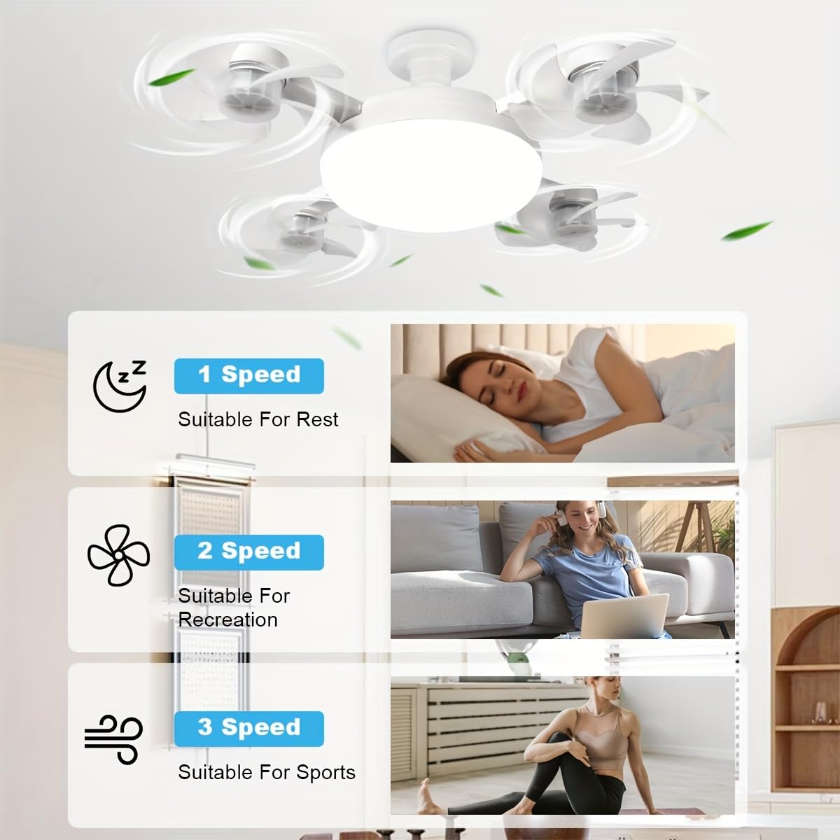 F4- Multifunctional Fan Light Ⓢ Noviqra